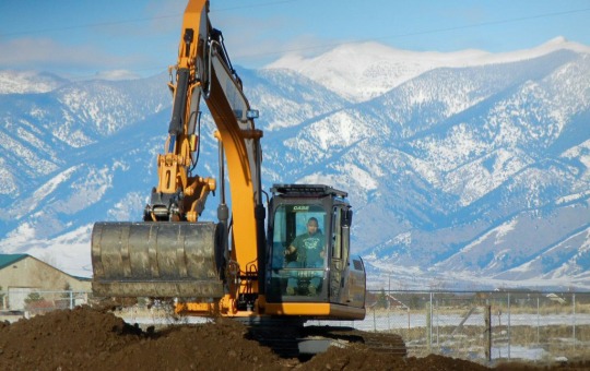 Excavator at Work