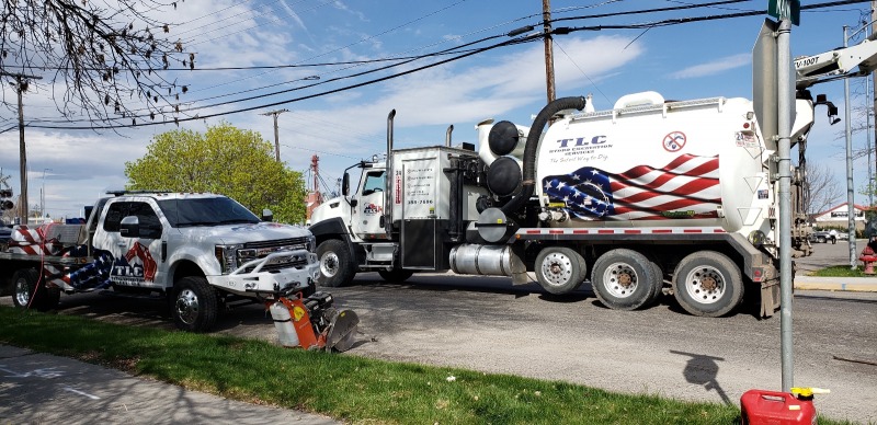 Hydro excavation work