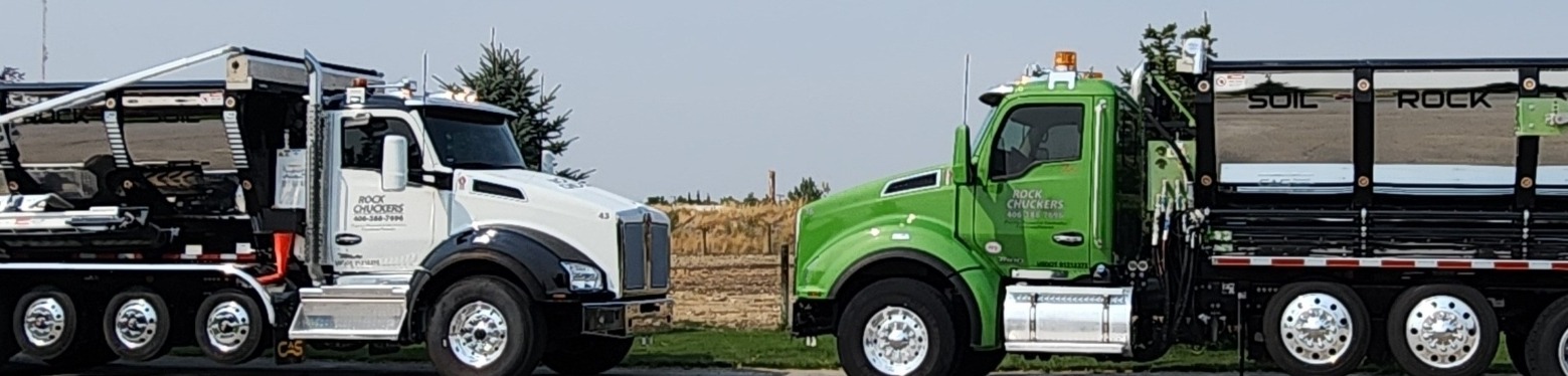 Gravel shooter truck at TLC